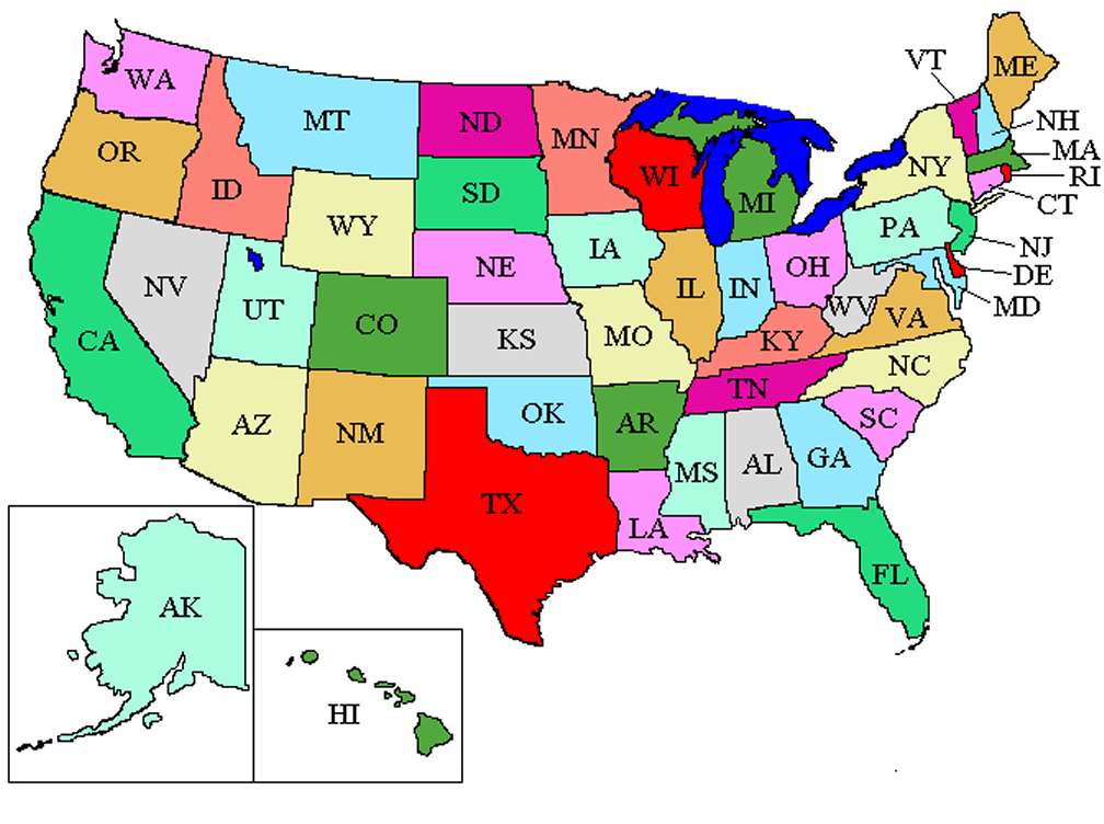 map-of-the-united-states-with-color-delineation-of-the-states